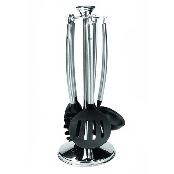 JOGO COZINHA 5 PEÇAS SILICONE C/PÉ GIR. - REFª 60552